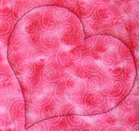 Embroidered Heart detail